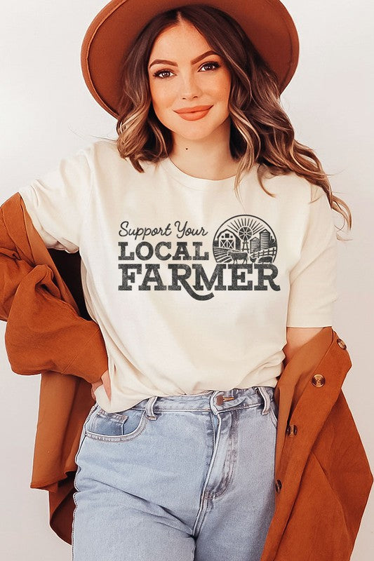 SUPPORT YOUR LOCAL FARMER Graphic Top