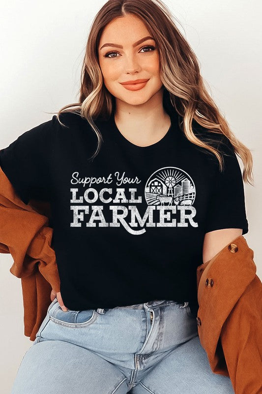 SUPPORT YOUR LOCAL FARMER Graphic Top
