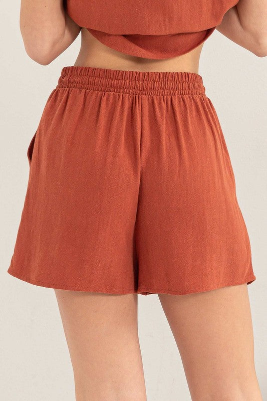 Rule The World Linen Shorts Set