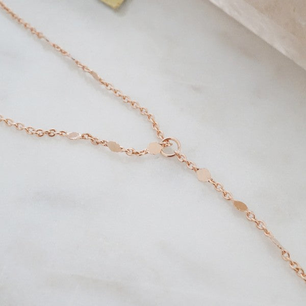 Morse Code Chain Lariat