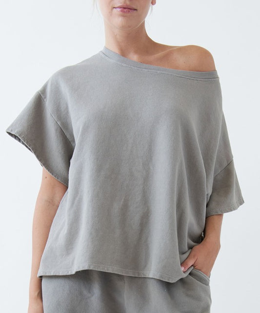 GARMENT DYE OVERSIZE CROP